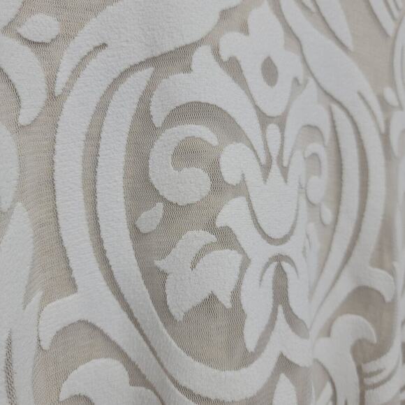 PS Kate Cozycore Top 1X Damask Mesh Oatmeal Long Sleeve Tee - Picture 7 of 10